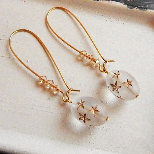 Starla I earrings - Vintage star bed earrings